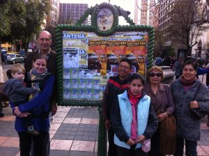 A notice board in the heart of La Paz “El Prado”